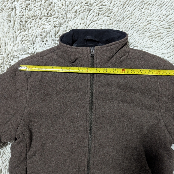 Woolrich brown quilted wool jacket- size small - Picture 10 of 10